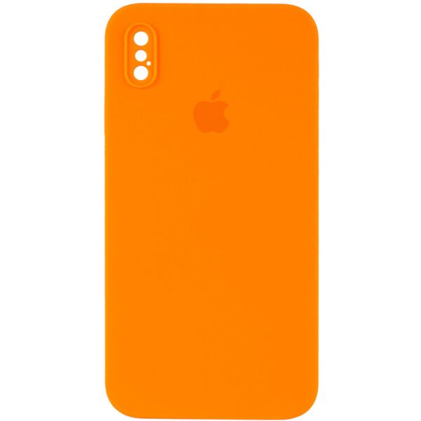 

Противоударный Защитный Силиконовый Чехол - Накладка Epik Silicone Case Square Full Camera Protective (AA) для Apple iPhone X / XS (5.8'') + Усиленная Защита Камеры / с Микрофиброй / Матовый / Оранжевый / Papaya