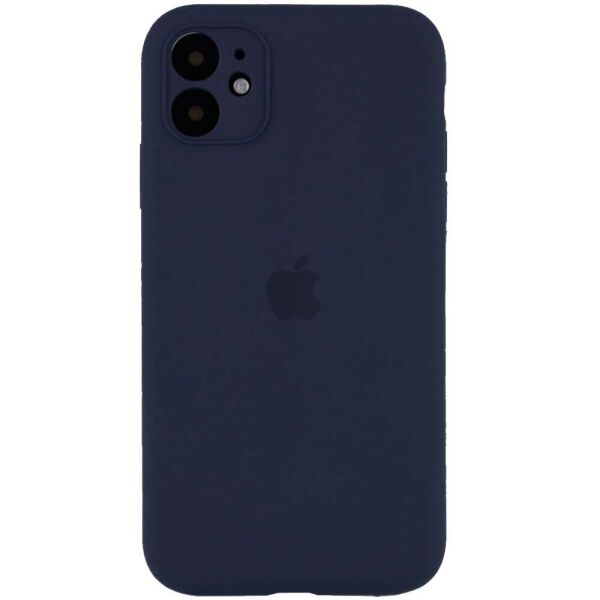 

Противоударный Защитный Силиконовый Чехол - Накладка Epik Silicone Case Square Full Camera Protective (AA) для Apple iPhone 11 (6.1'') + Усиленная Защита Камеры / с Микрофиброй / Матовый / Темно-синий / Midnight blue