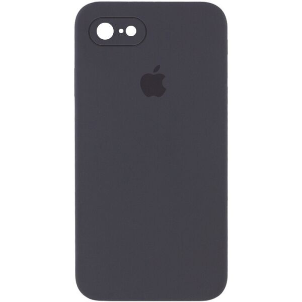

Противоударный Защитный Силиконовый Чехол - Накладка Epik Silicone Case Square Full Camera Protective (AA) для Apple iPhone 7 / 8 / SE (2020) (4.7'') + Усиленная Защита Камеры / с Микрофиброй / Матовый / Серый / Dark Gray