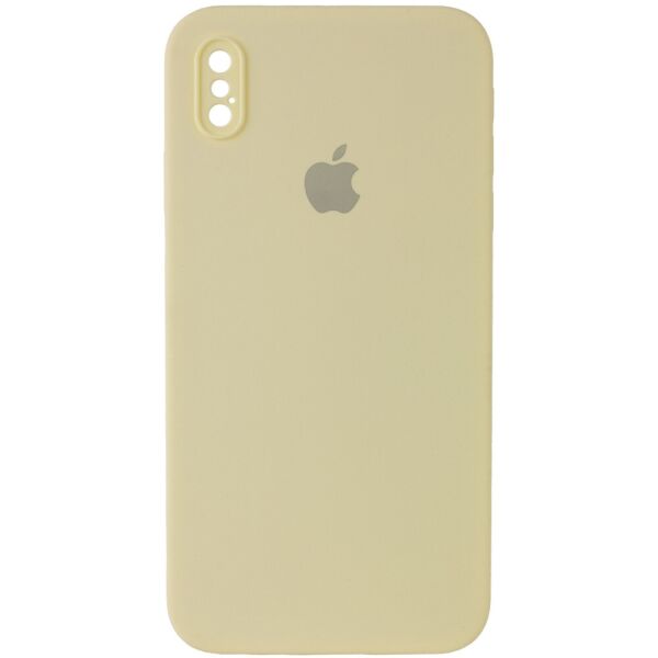 

Противоударный Защитный Силиконовый Чехол - Накладка Epik Silicone Case Square Full Camera Protective (AA) для Apple iPhone X / XS (5.8'') + Усиленная Защита Камеры / с Микрофиброй / Матовый / Желтый / Mellow Yellow