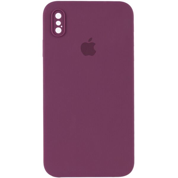 

Противоударный Защитный Силиконовый Чехол - Накладка Epik Silicone Case Square Full Camera Protective (AA) для Apple iPhone XS Max (6.5'') + Усиленная Защита Камеры / с Микрофиброй / Матовый / Бордовый / Maroon