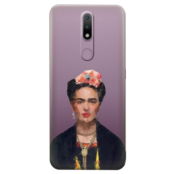 

Прозрачный силиконовый чехол iSwag для Nokia 2.4 с рисунком - Фрида Кало (KS8292)