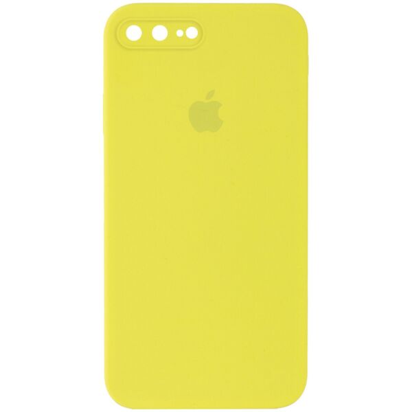 

Противоударный Защитный Силиконовый Чехол - Накладка Epik Silicone Case Square Full Camera Protective (AA) для Apple iPhone 7 plus + / 8 plus + (5.5'') + Усиленная Защита Камеры / с Микрофиброй / Матовый / Желтый / Bright Yellow