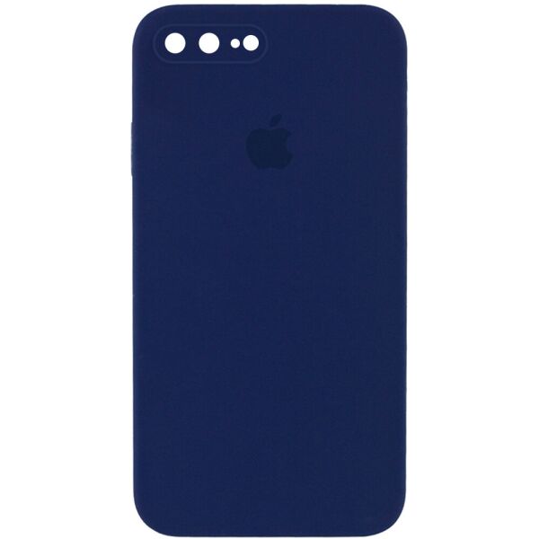 

Противоударный Защитный Силиконовый Чехол - Накладка Epik Silicone Case Square Full Camera Protective (AA) для Apple iPhone 7 plus + / 8 plus + (5.5'') + Усиленная Защита Камеры / с Микрофиброй / Матовый / Темно-синий / Midnight blue