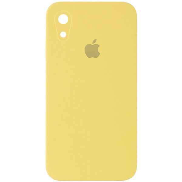 

Противоударный Защитный Силиконовый Чехол - Накладка Epik Silicone Case Square Full Camera Protective (AA) для Apple iPhone XR (6.1'') + Усиленная Защита Камеры / с Микрофиброй / Матовый / Желтый / Canary Yellow