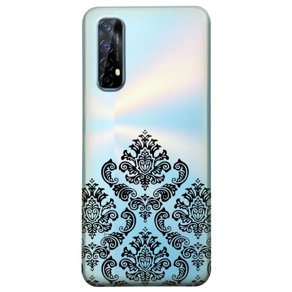 

Прозрачный силиконовый чехол iSwag для Realme 7 с рисунком - Мандала (KS8026)