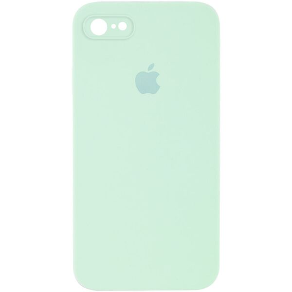 

Противоударный Защитный Силиконовый Чехол - Накладка Epik Silicone Case Square Full Camera Protective (AA) для Apple iPhone 6/6s (4.7'') + Усиленная Защита Камеры / с Микрофиброй / Матовый / Бирюзовый / Light Turquoise