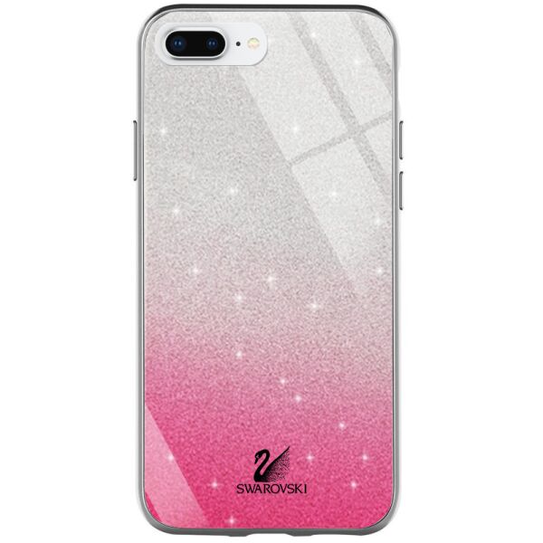 

Противоударный Защитный Термополиуретановый Чехол - Накладка Epik Swarovski для Apple iPhone 7 plus / 8 plus (5.5'') со Стеклянной Поверхностью / Ультратонкий / Малиновый