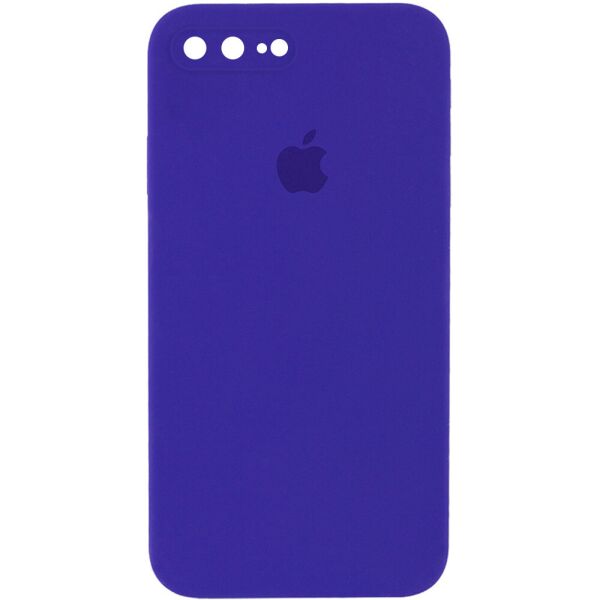 

Противоударный Защитный Силиконовый Чехол - Накладка Epik Silicone Case Square Full Camera Protective (AA) для Apple iPhone 7 plus + / 8 plus + (5.5'') + Усиленная Защита Камеры / с Микрофиброй / Матовый / Фиолетовый / Ultra Violet
