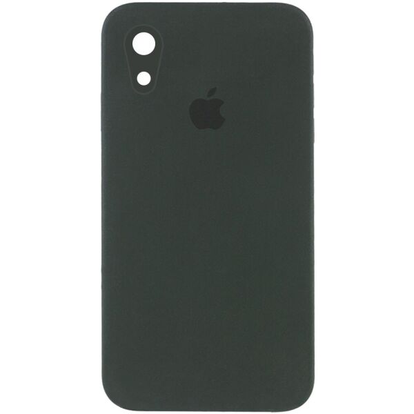

Противоударный Защитный Силиконовый Чехол - Накладка Epik Silicone Case Square Full Camera Protective (AA) для Apple iPhone XR (6.1'') + Усиленная Защита Камеры / с Микрофиброй / Матовый / Зеленый / Black Green