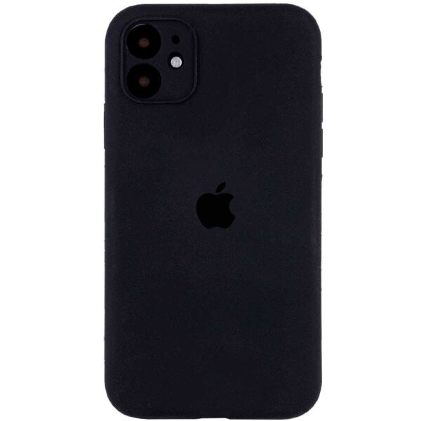 

Противоударный Защитный Силиконовый Чехол - Накладка Epik Silicone Case Square Full Camera Protective (AA) для Apple iPhone 11 (6.1'') + Усиленная Защита Камеры / с Микрофиброй / Матовый / Черный / Black