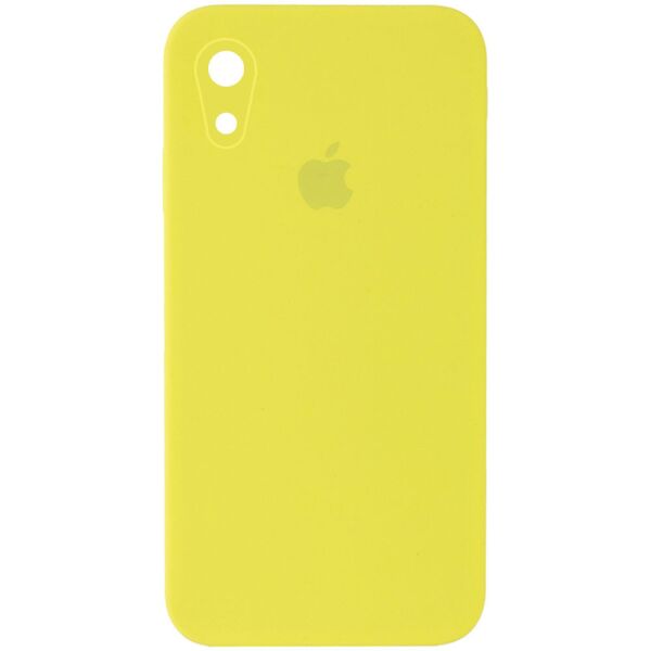 

Противоударный Защитный Силиконовый Чехол - Накладка Epik Silicone Case Square Full Camera Protective (AA) для Apple iPhone XR (6.1'') + Усиленная Защита Камеры / с Микрофиброй / Матовый / Желтый / Bright Yellow