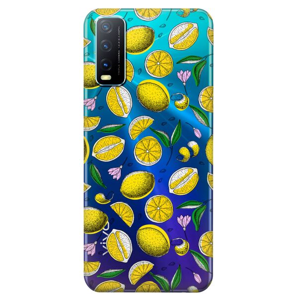 

Прозрачный силиконовый чехол iSwag для Vivo Y20 с рисунком - Лимоны (KS8474)