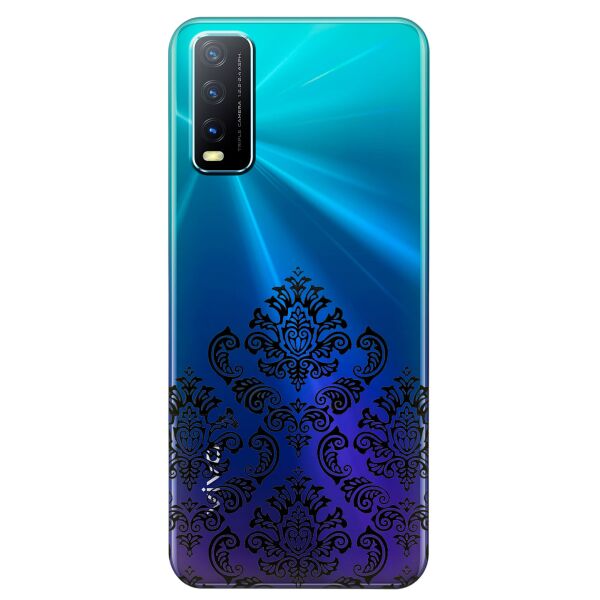 

Прозрачный силиконовый чехол iSwag для Vivo Y20 с рисунком - Мандала (KS8476)