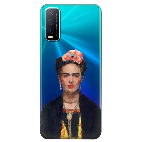 

Прозрачный силиконовый чехол iSwag для Vivo Y20 с рисунком - Фрида Кало (KS8517)