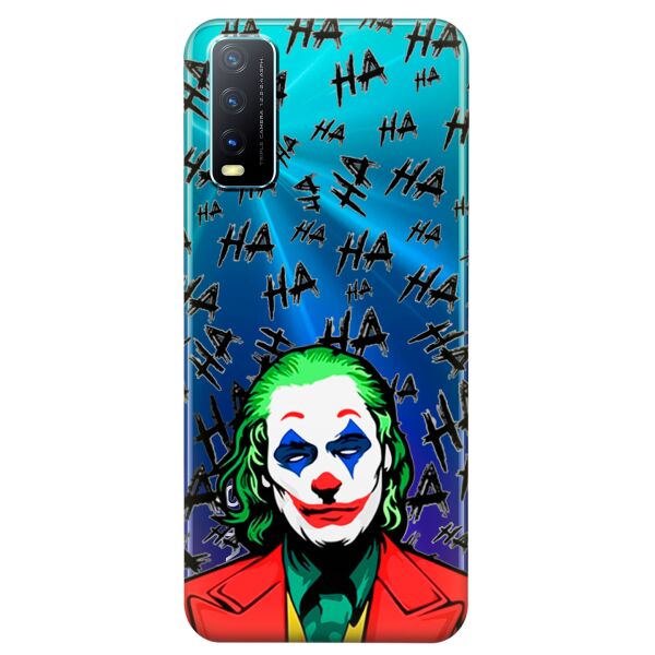 

Прозрачный силиконовый чехол iSwag для Vivo Y20 с рисунком - Джокер (KS8518)