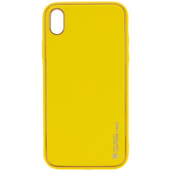 

Противоударный Защитный Кожаный Чехол - Накладка Epik Xshield для Apple iPhone X / XS (5.8'') с Завышенными Бортиками / Классический / Матовый / Желтый / Yellow