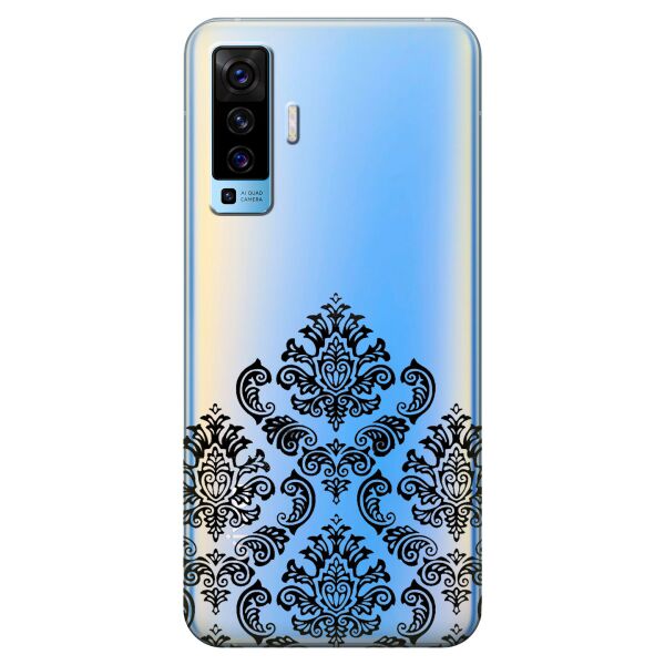 

Прозрачный силиконовый чехол iSwag для Vivo X50 с рисунком - Мандала (KS8551)