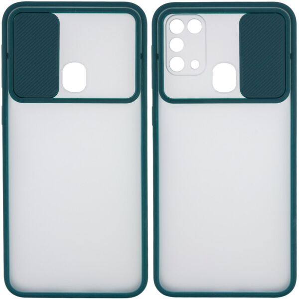

Противоударный Защитный Термополиуретановый Чехол - Накладка Epik Camshield Mate для Samsung Galaxy M31 со Шторкой для Камеры / Матовый / Прозрачный / Зеленый