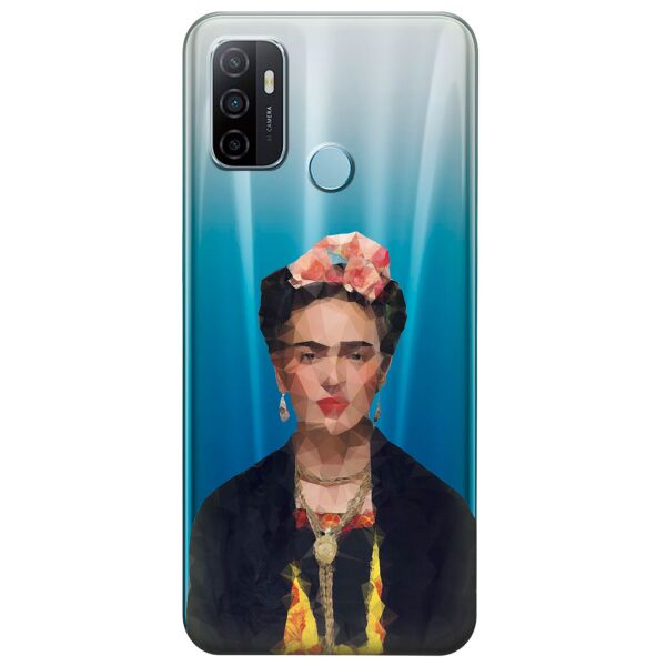 

Прозрачный силиконовый чехол iSwag для OPPO A53 с рисунком - Фрида Кало (KS8742)