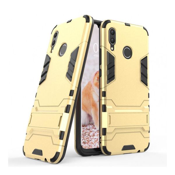 

Противоударный Чехол Накладка с Подставкой Epik Transformer для Huawei Nova 3 Двухслойная конструкция Ударопрочный Поликарбонат / Золотой