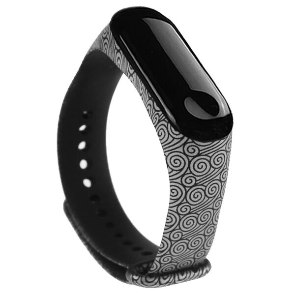 

Ремешок Painted Strap для Xiaomi Mi Band 3/4 Black Pattern