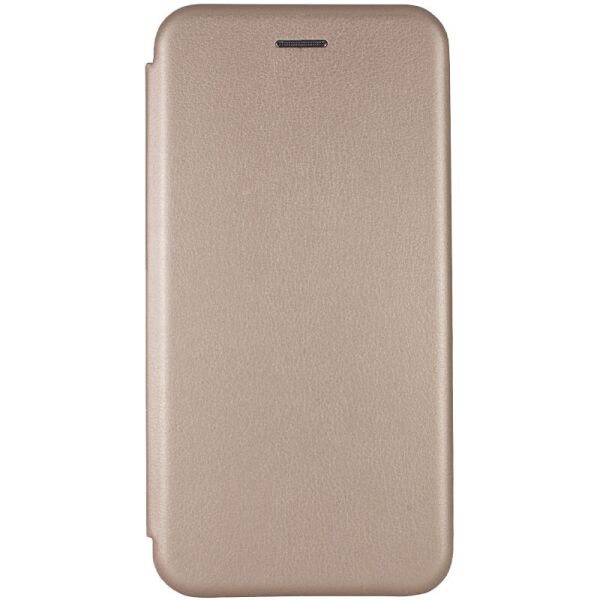 

Противоударный Защитный Кожаный Чехол - Книжка с Подставкой Epik Classy для Oppo A73 + Отсек для Кредитной Карты / Силиконовый / Матовый / Золотой