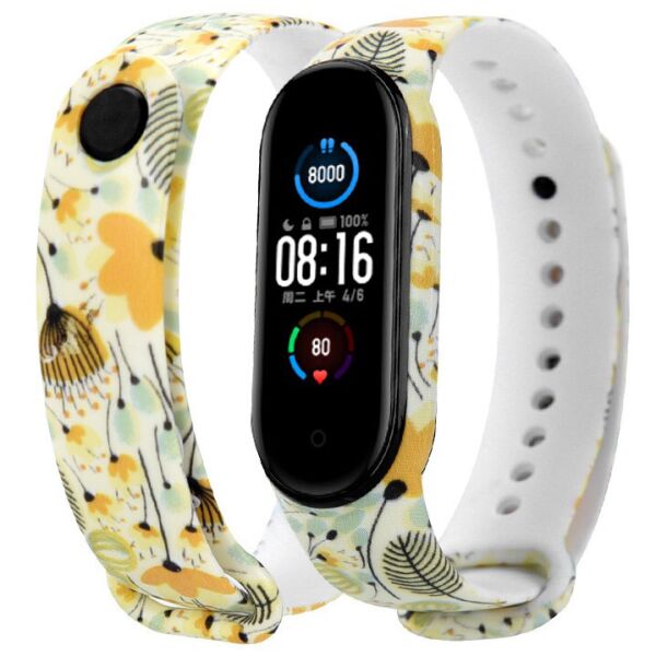 

Ремешок Painted Strap для Xiaomi Mi Band 3/4 Leaves