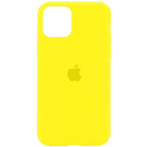 

Противоударный Силиконовый Чехол-Бампер Epik Silicone Case Full Protective AA для Apple iPhone 11 Pro Max (6.5'') Ударопрочная панель с Микрофиброй / Желтый / Neon Yellow