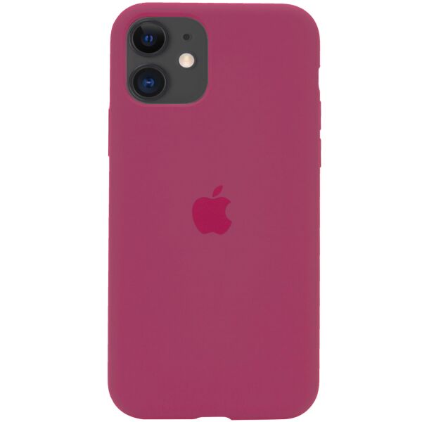 

Противоударный Силиконовый Чехол-Бампер Epik Silicone Case Full Protective AA для Apple iPhone 11 (6.1'') Ударопрочная панель с Микрофиброй / Красный / Rose Red