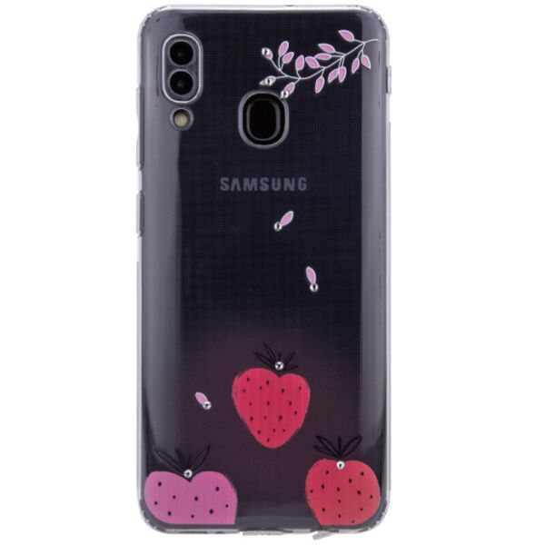 

Противоударный Защитный Термополиуретановый Чехол - Накладка Luxure Diamond full protective для Samsung Galaxy A20 / A30 Ультратонкий / Гладкий / Красный / Клубника