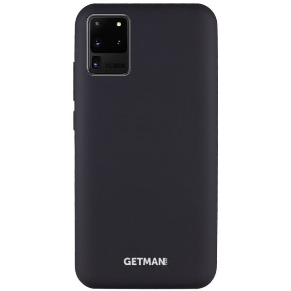 

Противоударный Защитный Термополиуретановый Чехол - Накладка Silicone Cover GETMAN for Magnet для Samsung Galaxy S20 Ultra под Магнитный Держатель / с Микрофиброй / Черный / Black