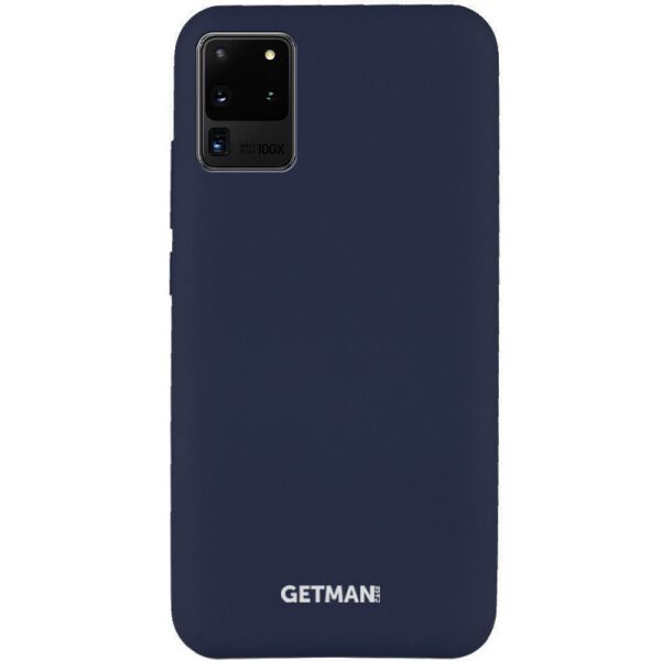 

Противоударный Защитный Термополиуретановый Чехол - Накладка Silicone Cover GETMAN for Magnet для Samsung Galaxy S20 Ultra под Магнитный Держатель / с Микрофиброй / Синий / Gray Cobalt