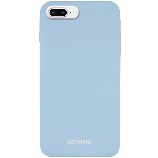 

Противоударный Защитный Термополиуретановый Чехол - Накладка Silicone Case GETMAN for Magnet для Apple iPhone 7 plus + / 8 plus + (5.5'') под Магнитный Держатель / с Микрофиброй / Серый / Mist Blue