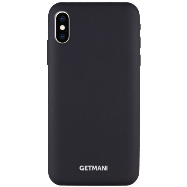 

Противоударный Защитный Термополиуретановый Чехол - Накладка Silicone Case GETMAN for Magnet для Apple iPhone X / XS (5.8'') под Магнитный Держатель / с Микрофиброй / Черный / Black