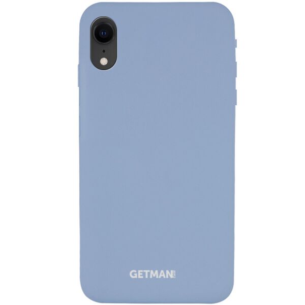 

Противоударный Защитный Термополиуретановый Чехол - Накладка Silicone Case GETMAN for Magnet для Apple iPhone XR (6.1'') под Магнитный Держатель / с Микрофиброй / Серый / Mist Blue