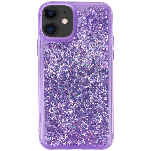 

Противоударный Защитный Термополиуретановый Чехол - Накладка Epik Sparkle (glitter) для Apple iPhone 11 (6.1'') Для Девочек / с Переливающимися Блестками / Поликарбонатный / Фиолетовый
