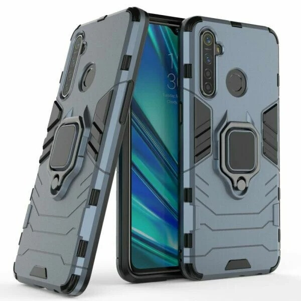

Чехол Ring Armor для Realme 5 Pro / Realme Q Blue