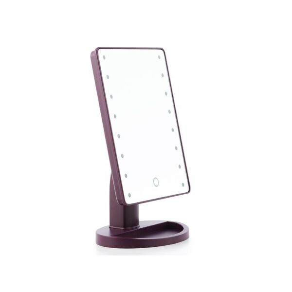 

Настольное косметическое зеркало для макияжа magic с led подсветкой фиолетовое (mg02)