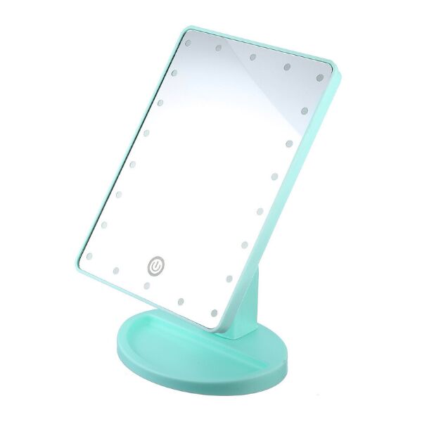 

Настольное косметическое зеркало для макияжа large led mirror бирюзовое (mg05)