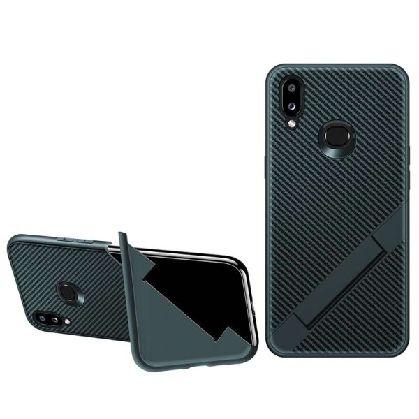 

Противоударный Защитный Термополиуретановый Чехол - Накладка Epik Magic Folding series для Samsung Galaxy A10s с Функцией Подставки / Ребристый / Зеленый