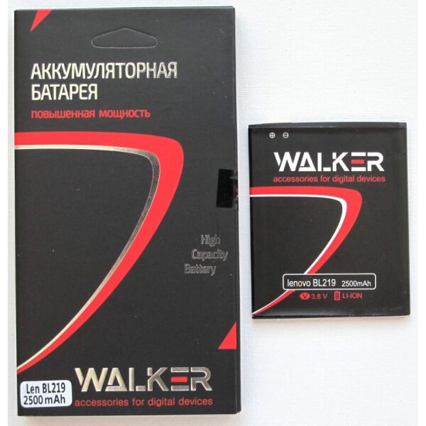

Аккумулятор батарея Walker Lenovo BL219 (2500 mAh)