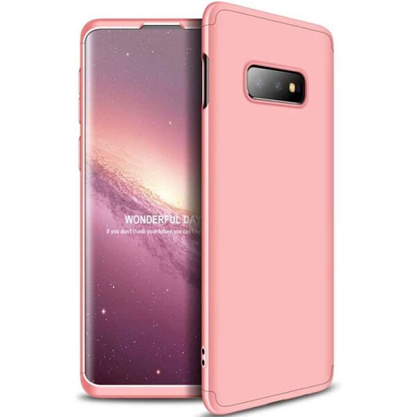 

Противоударный Защитный Поликарбонатный Чехол - Накладка GKK LikGus для Samsung Galaxy S10e с Защитой 360 Градусов / Матовый / Розовый / Rose Gold