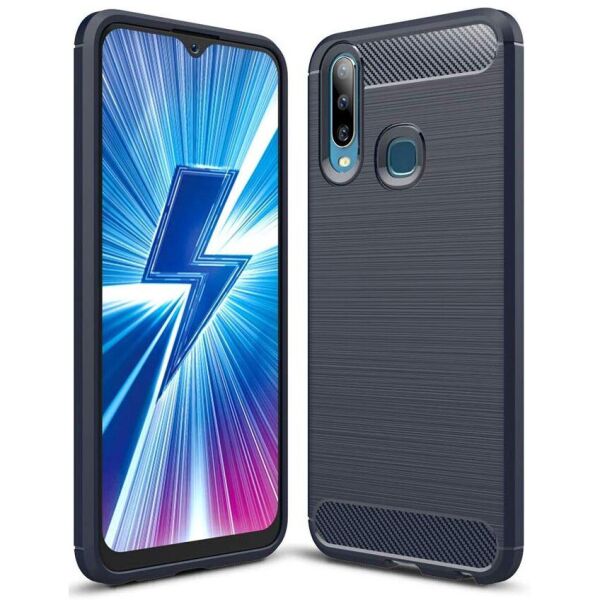 

Противоударный Защитный Чехол - Накладка Epik Slim Series для Vivo Y15 / Y17 из Термопластичного Полиуретана / Минималистичный / Синий