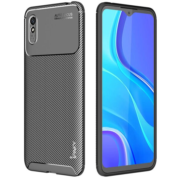 

Противоударный Защитный Термополиуретановый Чехол - Накладка iPaky Kaisy Series для Xiaomi Redmi 9A с Карбоновым Эффектом / Ультратонкий / + Высокие Бортики / Черный