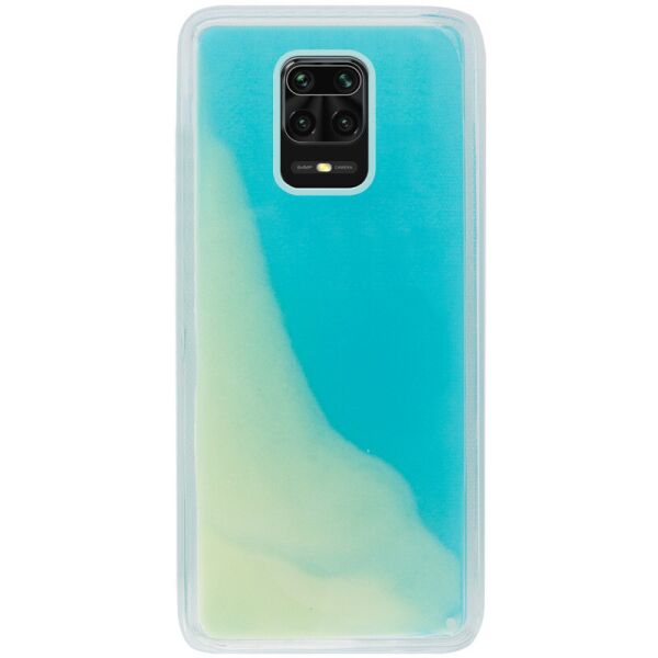 

Противоударный Защитный Неоновый Чехол - Накладка Epik Neon Sand glow in the dark для Xiaomi Redmi Note 9s / Note 9 Pro / Note 9 Pro Max с Усиленной Защитой Торцов / Термополиуретановый / + Функция Анти-Стресс / Голубой