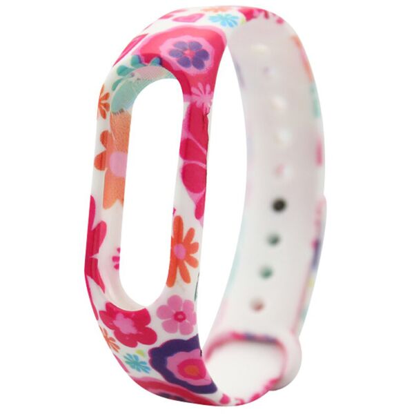 

Ремешок Painted Strap для Xiaomi Mi Band 3/4 Цветочный Узор 2