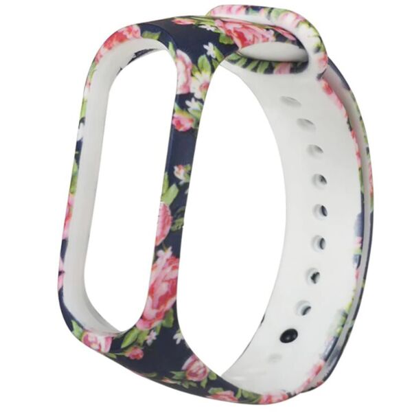 

Ремешок Painted Strap для Xiaomi Mi Band 3/4 Цветочный Узор 3