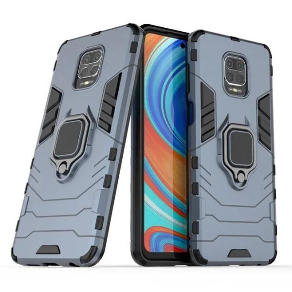 

Чехол Ring Armor для Xiaomi Redmi Note 9 Pro / Note 9S / Note 9 Pro Max Blue