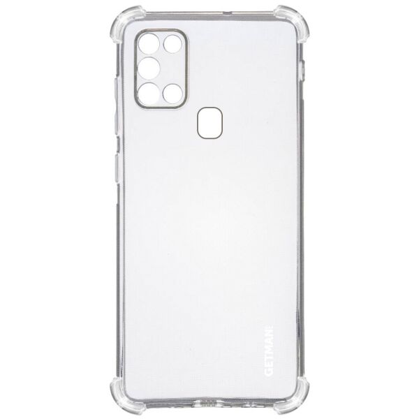 

Противоударный Защитный Термополиуретановый Чехол - Накладка GETMAN Ease logo для Samsung Galaxy A21s с Усиленными Углами / Минималистичный / Transparent / Прозрачный
